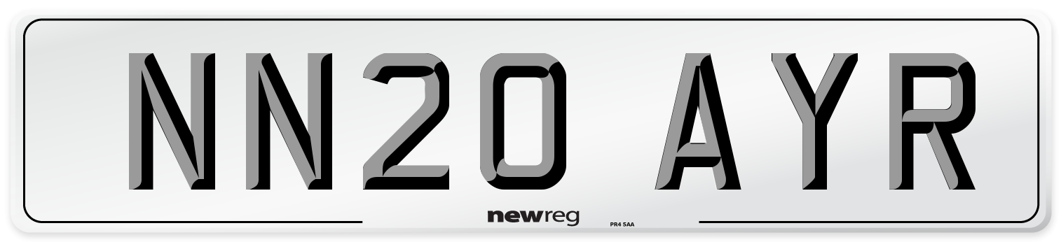 NN20 AYR Number Plate from New Reg
